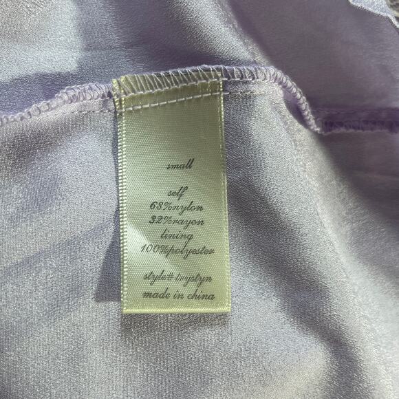 Altar'd State Trystyn Dress Women Small Purple Lace Fit & Flare Midi Tiered Boho - Picture 7 of 10